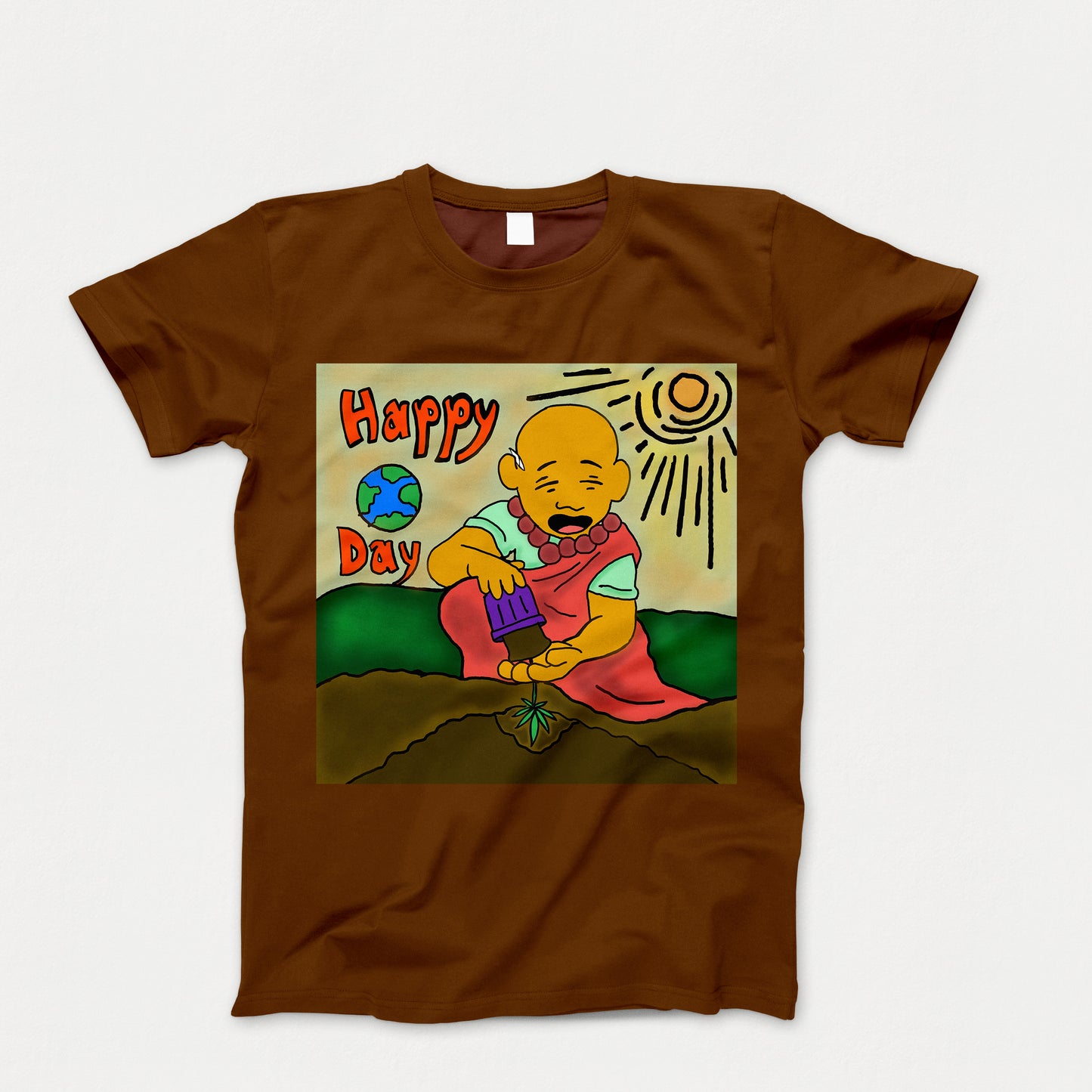 SMOKING BUDDHAZ HAPPY DAY TEE